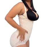 Stage 2 Full Body Shaper for Women – Tummy Control Open Bust Thong Shapewear